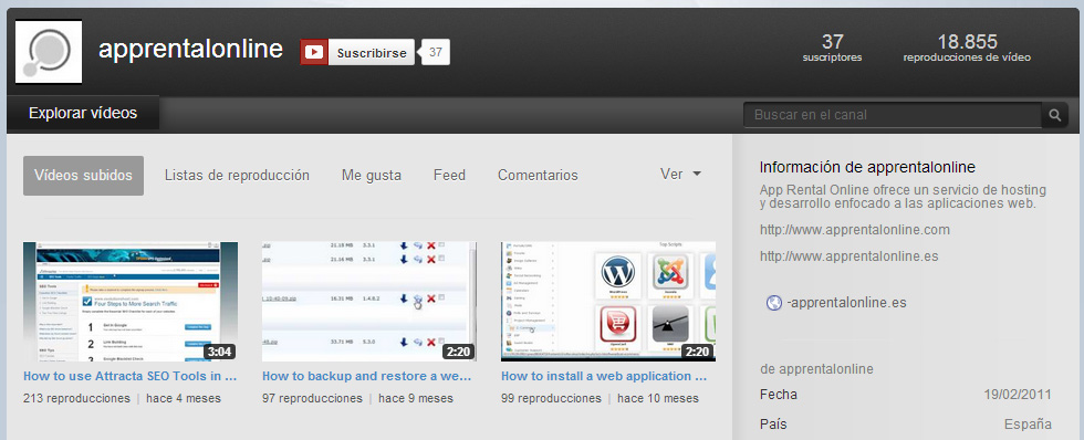 canal youtube apprentalonline